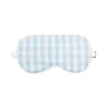 Adult Light Blue Gingham Eye Mask