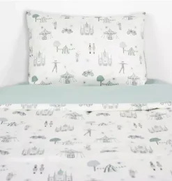 Adventures in Wonderland Twin Set - Aqua