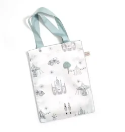 Adventures in Wonderland Crib Sheet - Aqua