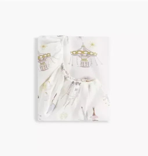 Adventures in Wonderland Crib Sheet - Rose