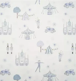 Adventures in Wonderland Swaddle - Aqua