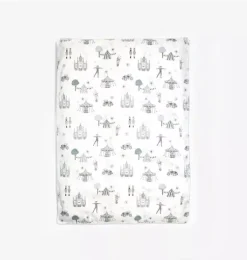 Adventures in Wonderland Baby Duvet Set - Aqua