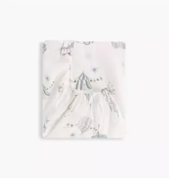 Adventures in Wonderland Changing Pad Cover - Aqua