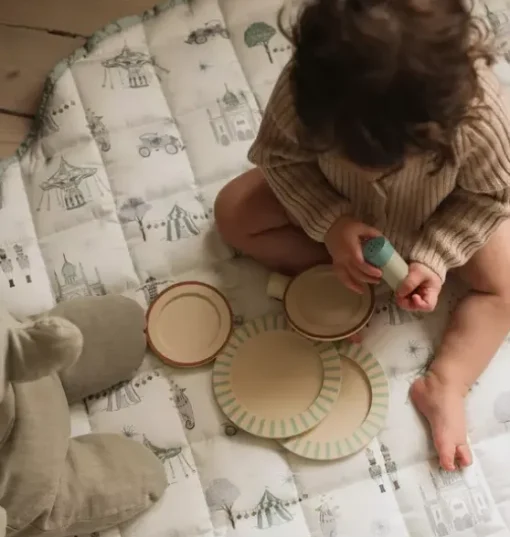 Adventures in Wonderland Play Mat - Aqua