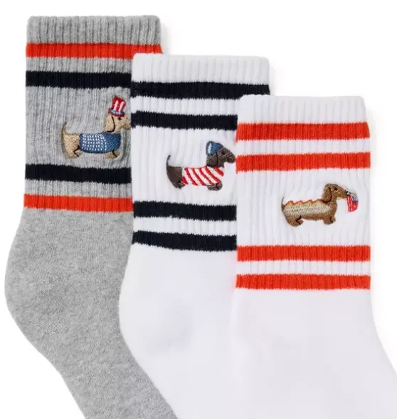 Americana Dog Sock 3-Pack