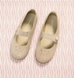 Andi Mary Jane Suede Beige