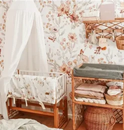 Autumn Meadow White Wallpaper