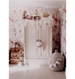 Autumn Meadow White Wallpaper