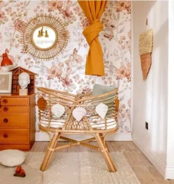 Autumn Meadow White Wallpaper