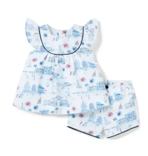 Baby Americana Toile Matching Set