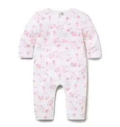 Baby Animal Friends Toile Wrap One-Piece
