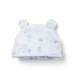 Baby Animal Friends Toile Bear Ear Beanie