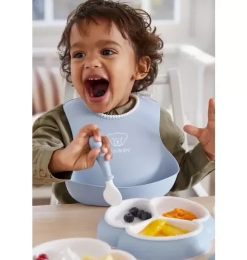 Baby Bib 2-Pack, Green / Blue