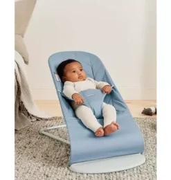 Baby Bouncer Bliss, Petal Quilt Woven, Blue