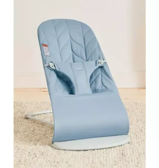 Baby Bouncer Bliss, Petal Quilt Woven, Blue