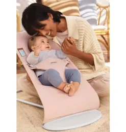 Baby Bouncer Bliss, Woven, Light Pink Melange