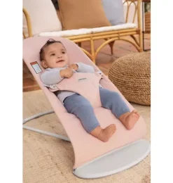 Baby Bouncer Bliss, Woven, Light Pink Melange