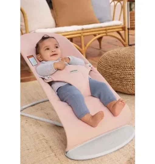 Baby Bouncer Bliss, Woven, Light Pink Melange