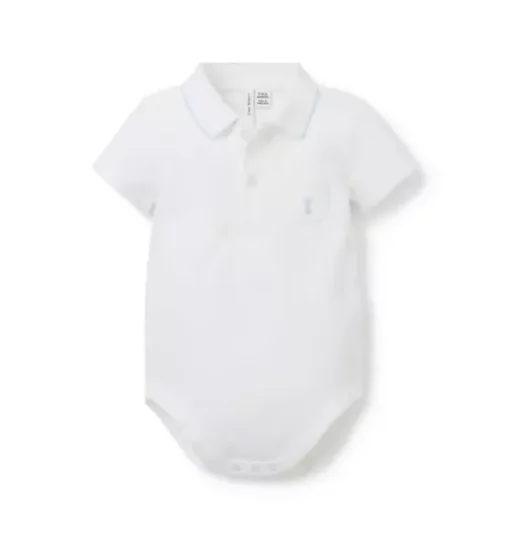Baby Bunny Pique Polo Bodysuit