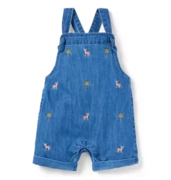 Baby Embroidered Tiger Overall