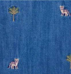 Baby Embroidered Tiger Overall