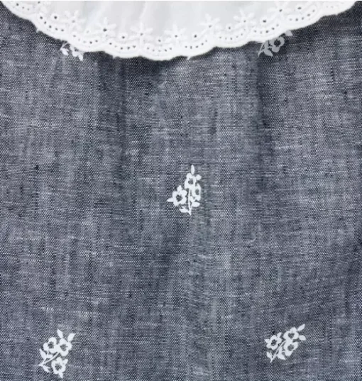 Baby Floral Linen-Cotton Matching Set