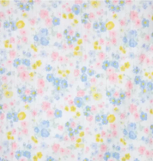 Baby Floral Pointelle Wrap Matching Set