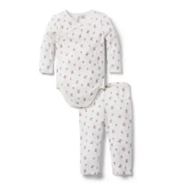 Baby Floral Wrap Matching Set