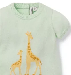 Baby Giraffe Knit Romper