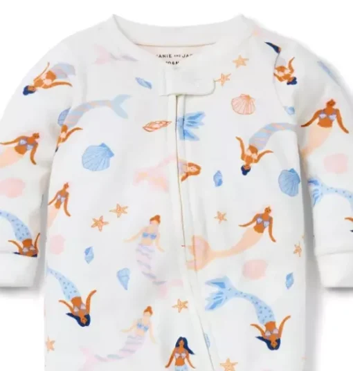 Baby Good Night Footed Pajama In Mermaid
