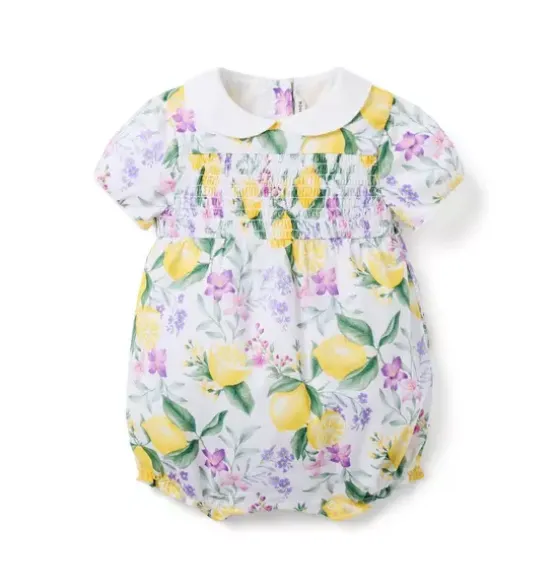 Baby Lemon Floral Romper