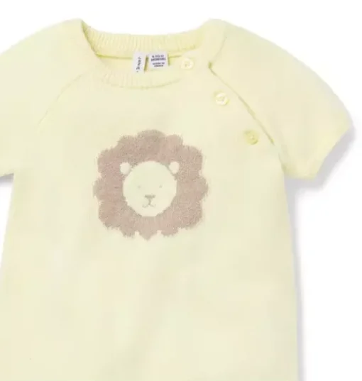 Baby Lion Knit One-Piece