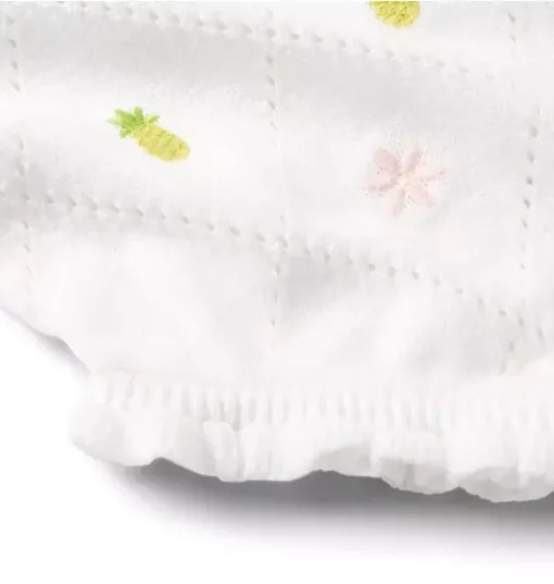 Baby Pineapple Pointelle Romper