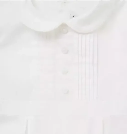 Baby Pintuck Collared Romper
