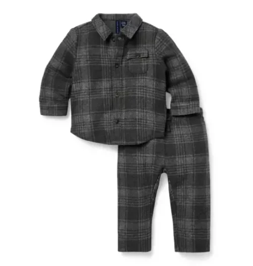 Baby Plaid Matching Set