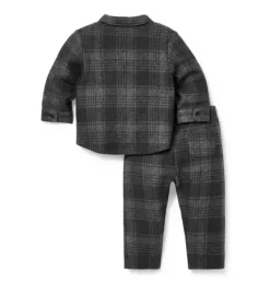 Baby Plaid Matching Set