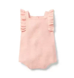 Baby Pointelle Ruffle Romper