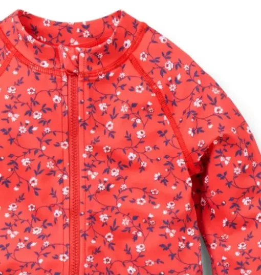 Baby Recycled Ditsy Floral Rash Guard Swimsuit