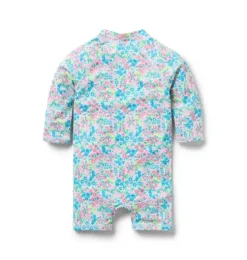 Baby Recycled Ditsy Floral Rash Guard Swimsuit