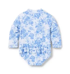 Baby Recycled Floral Rash Guard Swimsuit