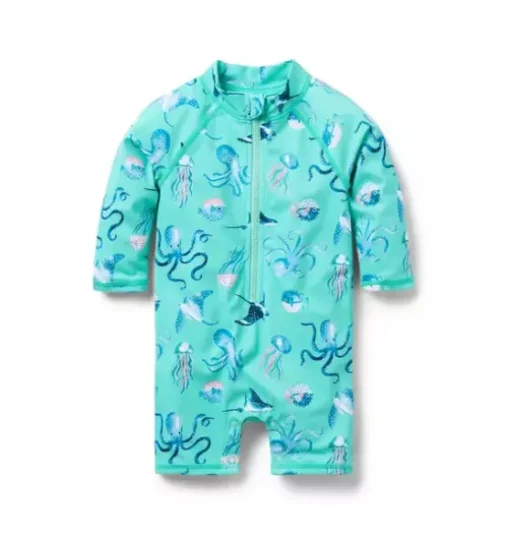 Baby Recycled Sea Friends Rash Guard Swimsuit