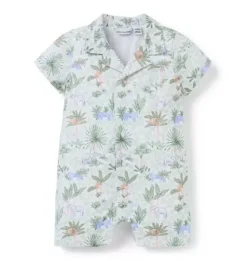 Baby Safari Toile Romper