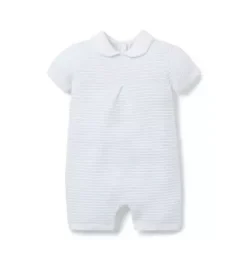 Baby Striped Collared Romper
