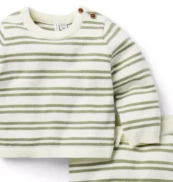 Baby Striped Knit Sweater Set