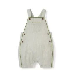 Baby Striped Linen-Cotton Overall