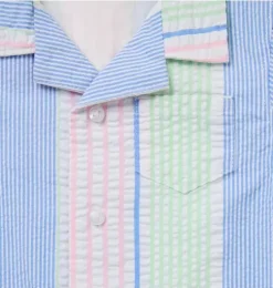 Baby Striped Seersucker Stripe Romper