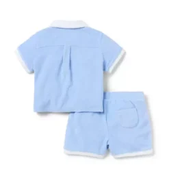 Baby Whale Terry Matching Set