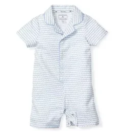 Baby's Twill Summer Romper in La Mer
