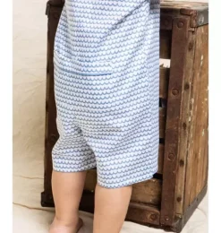 Baby's Twill Summer Romper in La Mer