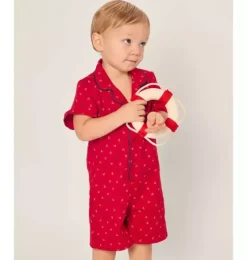Baby's Twill Summer Romper in Anchors Away